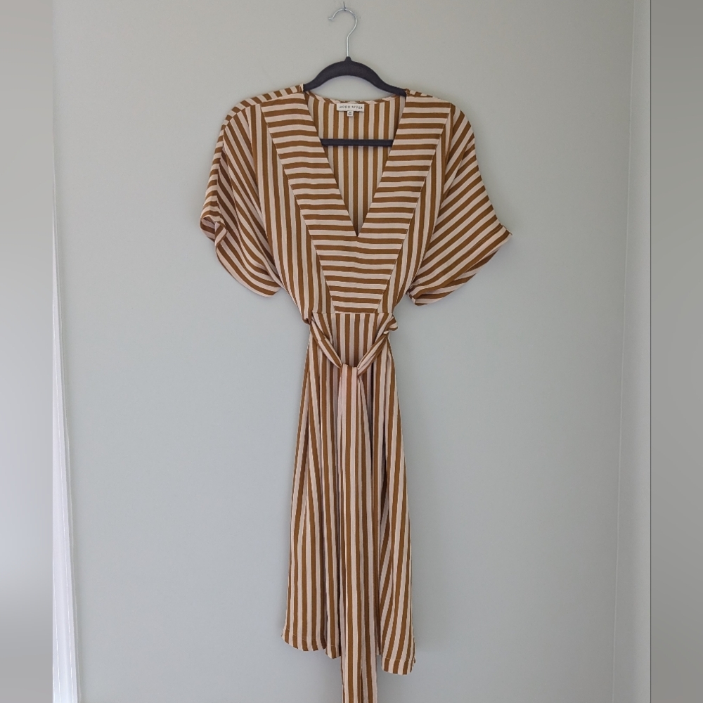 Moon River | Striped Midi Sundress